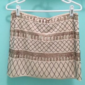Sequin mini skirt